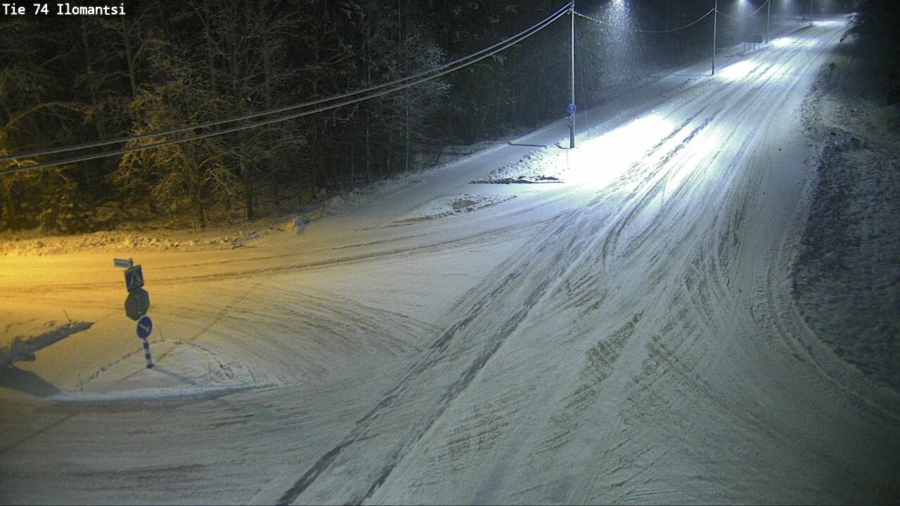 Weather Camera Image Väg 74 Ilomantsi, Ilomantsi, Pohjois-Karjala