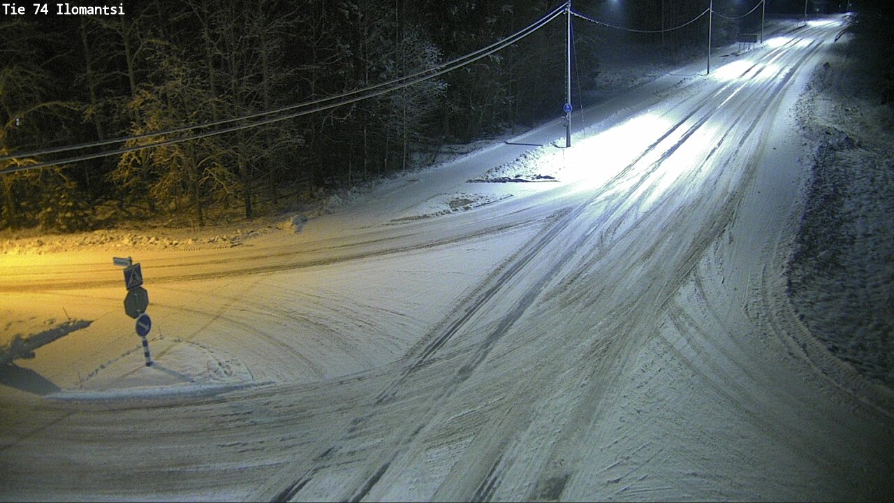 Weather Camera Image Väg 74 Ilomantsi, Ilomantsi, Pohjois-Karjala
