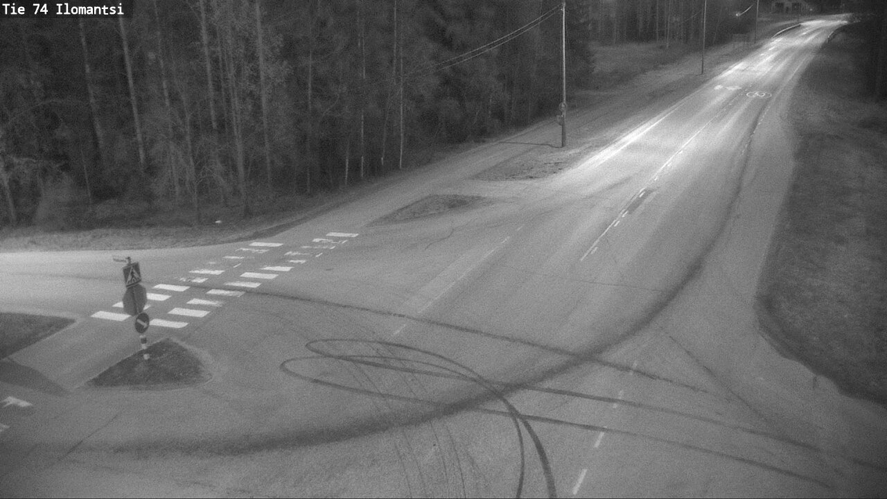 Weather Camera Image Väg 74 Ilomantsi, Ilomantsi, Pohjois-Karjala
