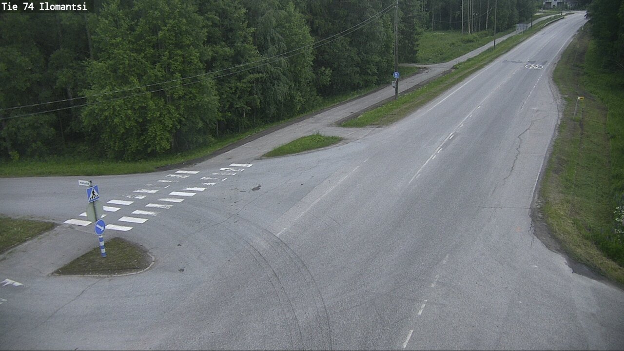Weather Camera Image Väg 74 Ilomantsi, Ilomantsi, Pohjois-Karjala