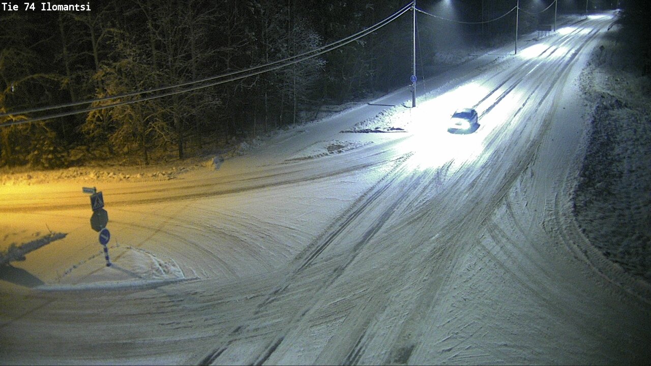 Weather Camera Image Väg 74 Ilomantsi, Ilomantsi, Pohjois-Karjala