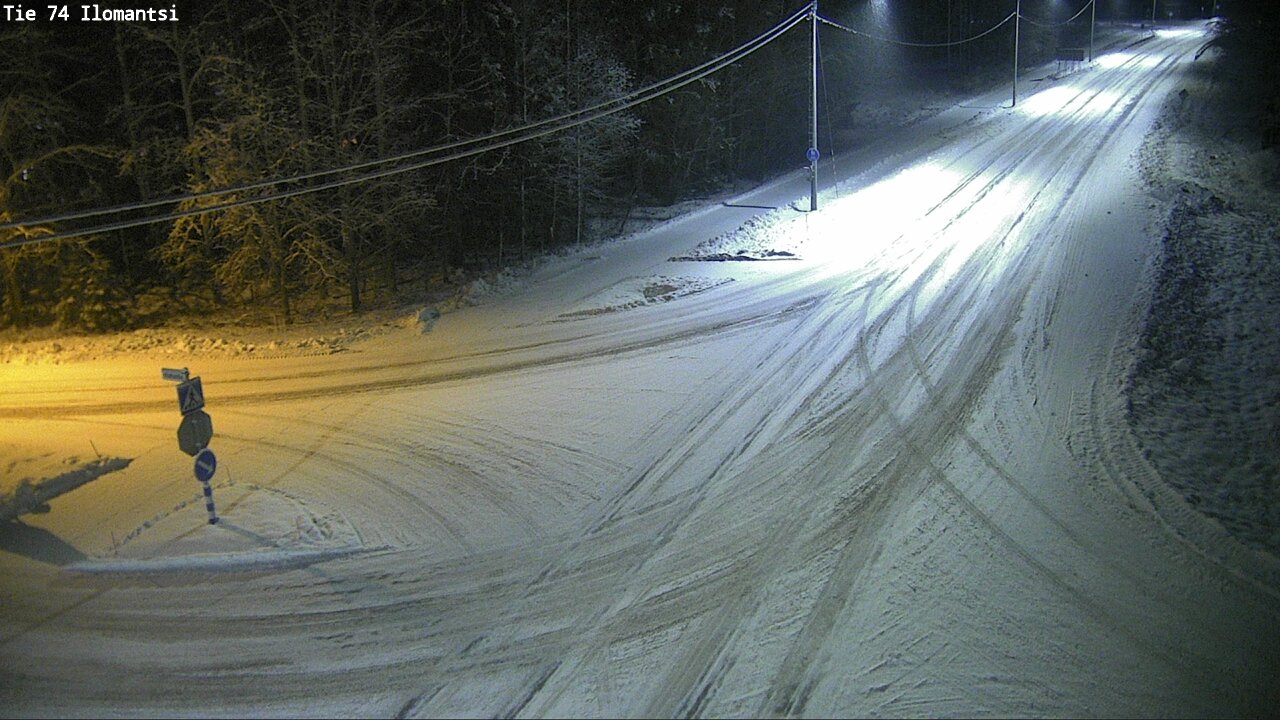 Weather Camera Image Väg 74 Ilomantsi, Ilomantsi, Pohjois-Karjala