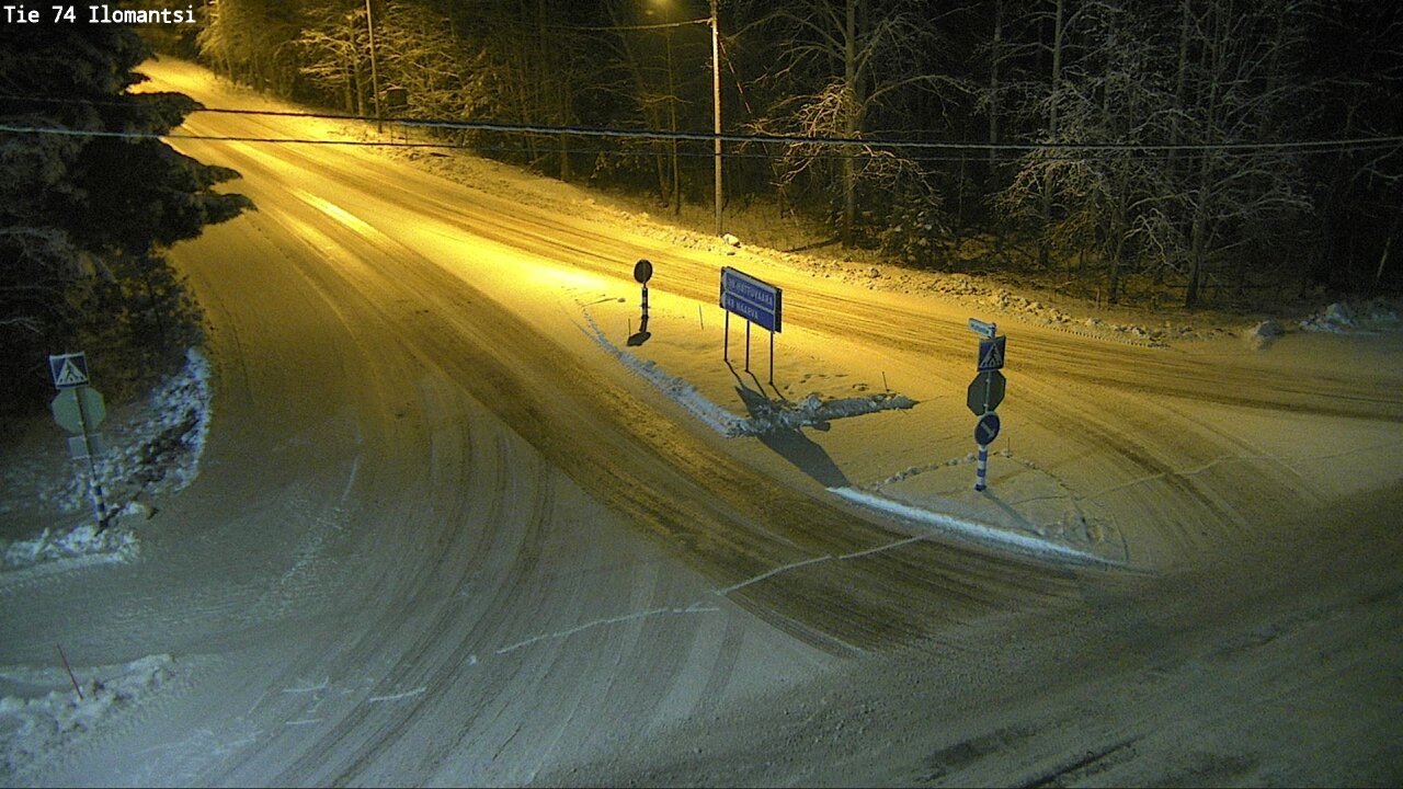 Weather Camera Image Väg 74 Ilomantsi, Ilomantsi, Pohjois-Karjala