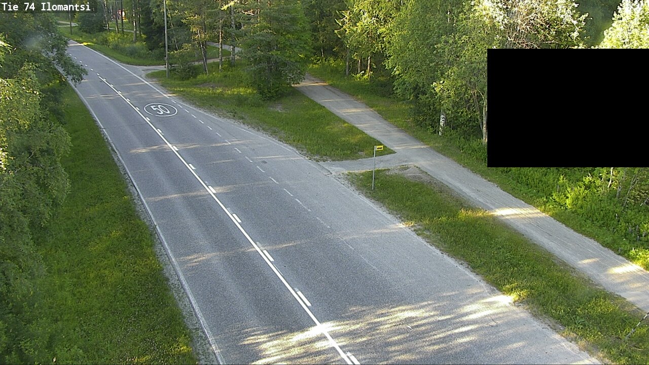 Weather Camera Image Väg 74 Ilomantsi, Ilomantsi, Pohjois-Karjala
