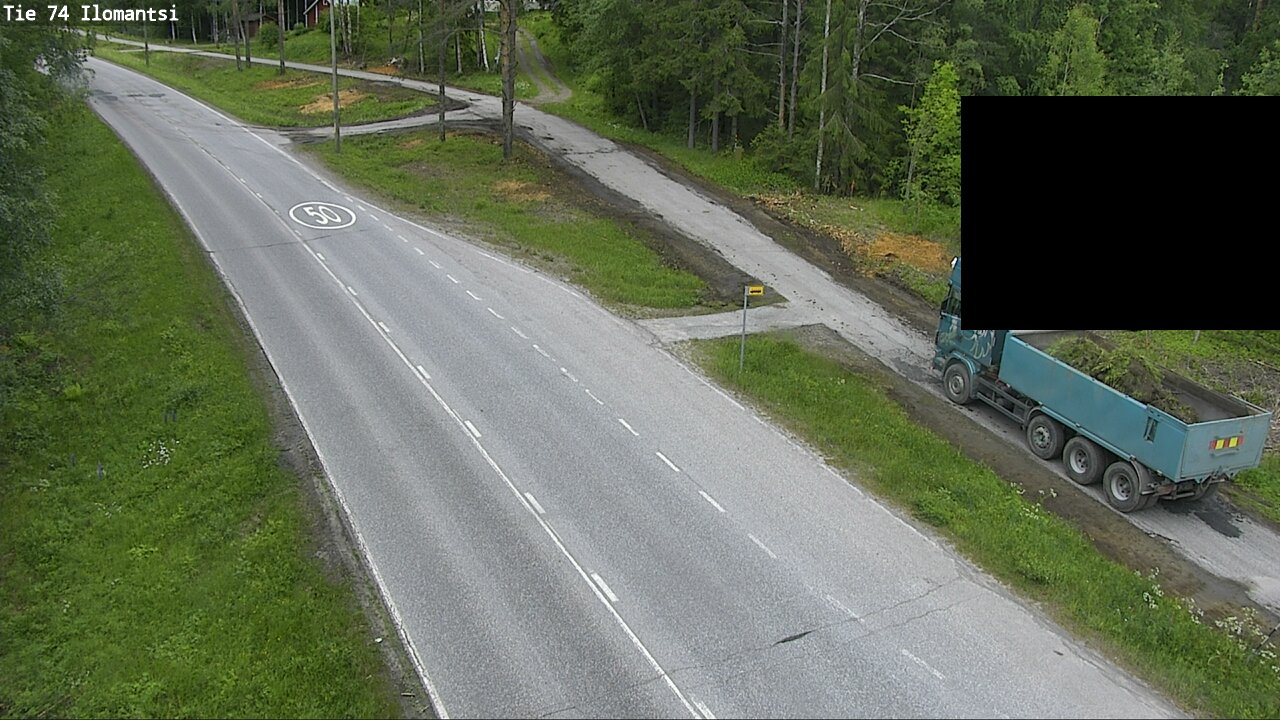 Weather Camera Image Väg 74 Ilomantsi, Ilomantsi, Pohjois-Karjala