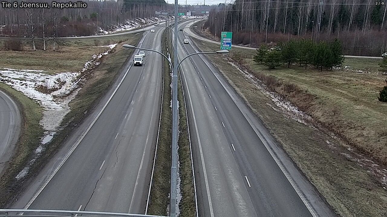 Weather Camera Image Road 6 Joensuu, Repokallio, Joensuu, Pohjois-Karjala