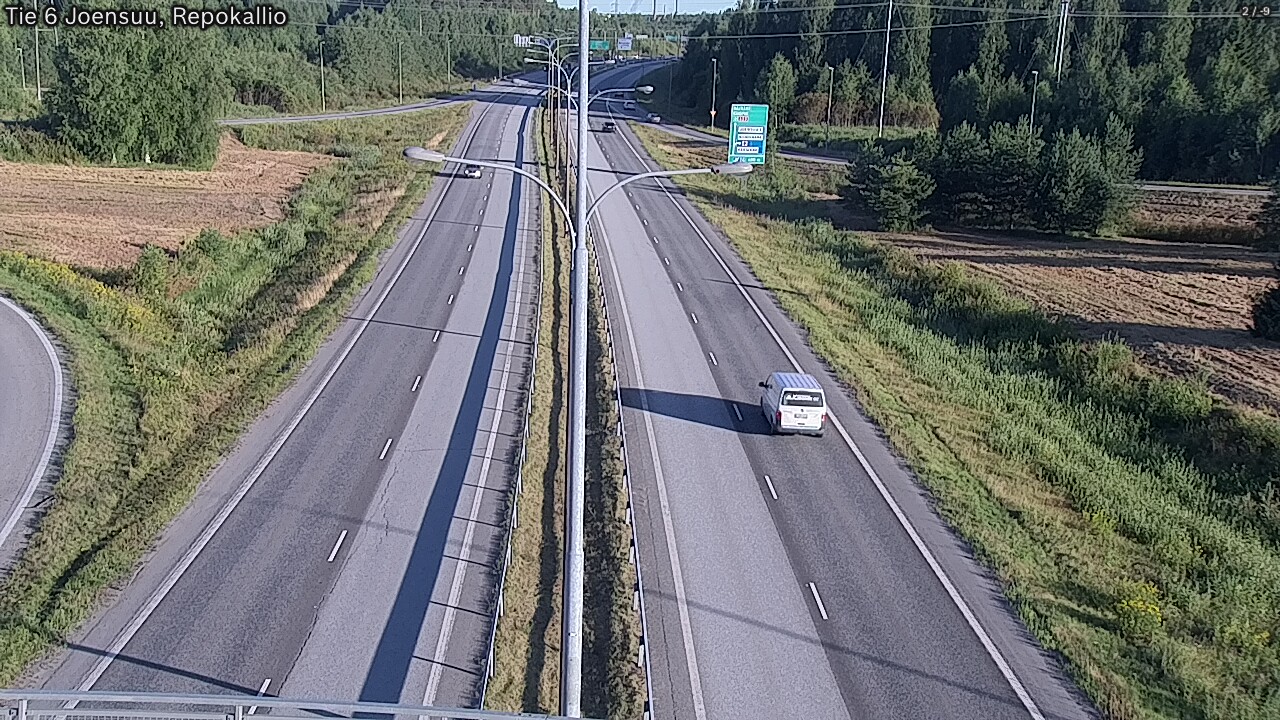 Weather Camera Image Road 6 Joensuu, Repokallio, Joensuu, Pohjois-Karjala
