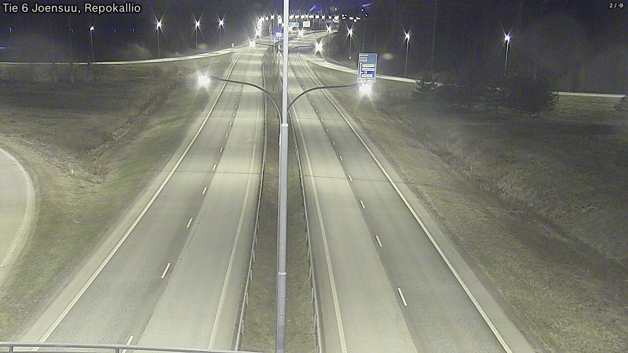 Weather Camera Image Väg 6 Joensuu, Repokallio, Joensuu, Pohjois-Karjala