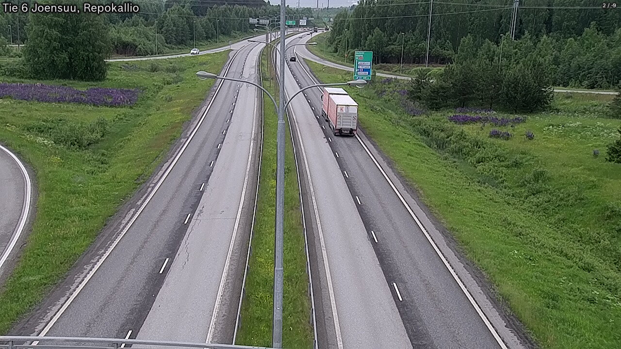 Weather Camera Image Road 6 Joensuu, Repokallio, Joensuu, Pohjois-Karjala