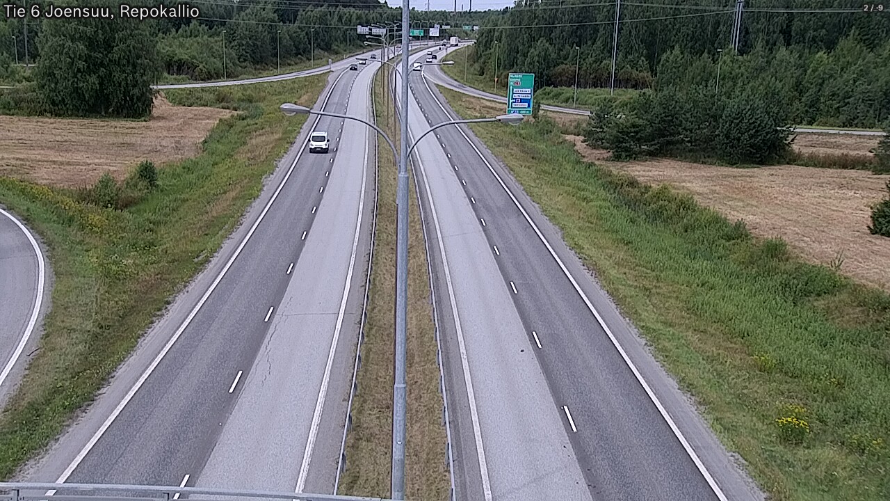 Weather Camera Image Väg 6 Joensuu, Repokallio, Joensuu, Pohjois-Karjala