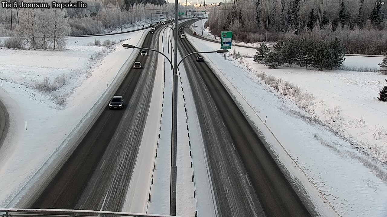 Weather Camera Image Väg 6 Joensuu, Repokallio, Joensuu, Pohjois-Karjala