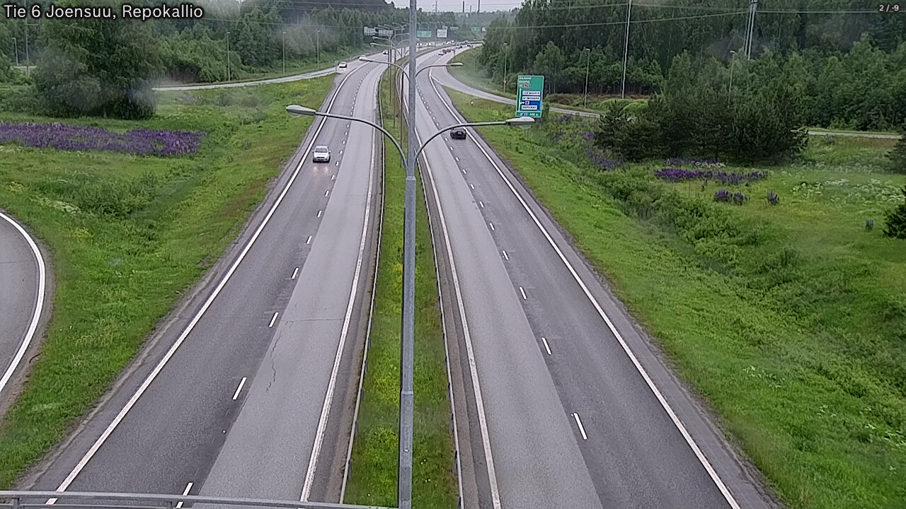 Kelikamerat Kuva Tie 6 Joensuu, Repokallio, Joensuu, Pohjois-Karjala