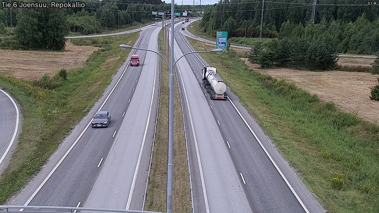 Weather Camera Image Road 6 Joensuu, Repokallio, Joensuu, Pohjois-Karjala