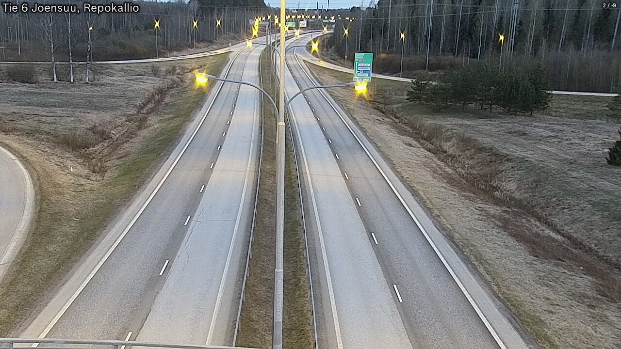 Weather Camera Image Road 6 Joensuu, Repokallio, Joensuu, Pohjois-Karjala