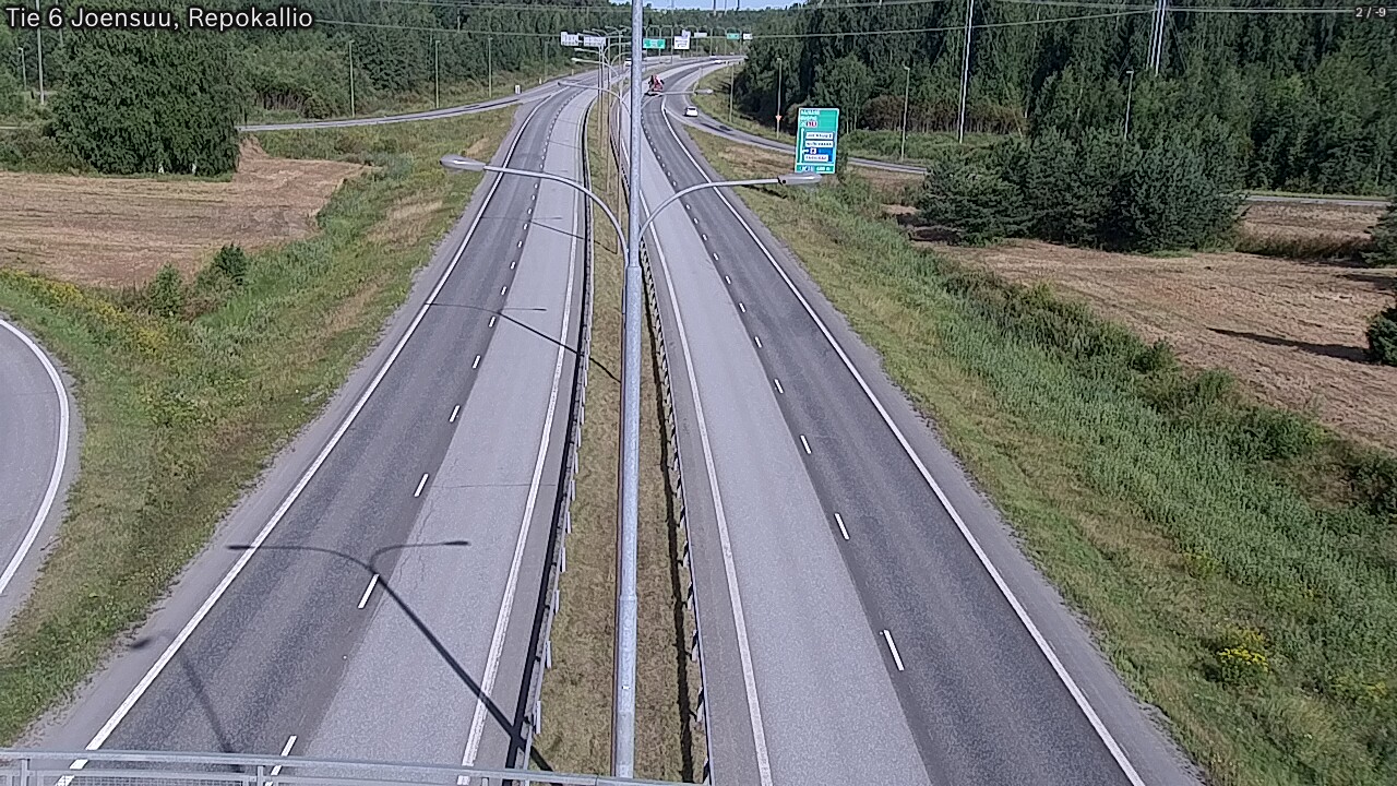 Weather Camera Image Väg 6 Joensuu, Repokallio, Joensuu, Pohjois-Karjala