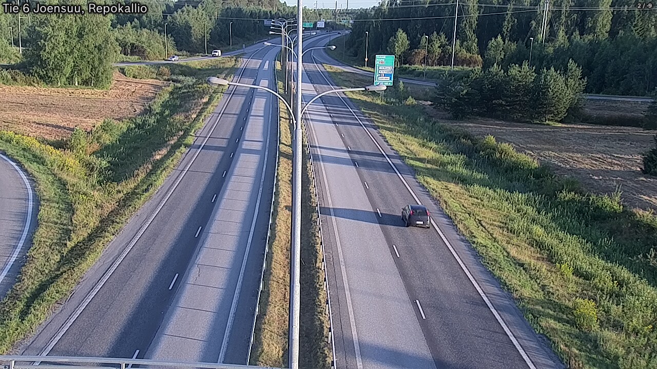 Kelikamerat Kuva Tie 6 Joensuu, Repokallio, Joensuu, Pohjois-Karjala