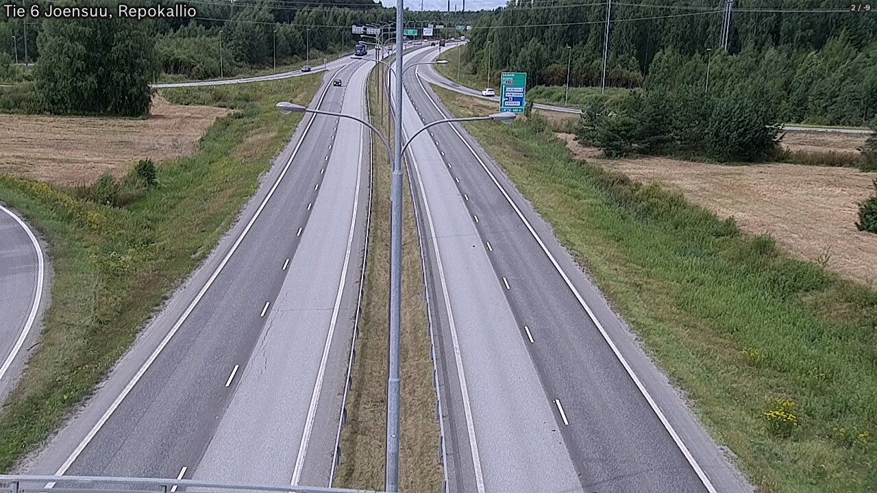 Weather Camera Image Road 6 Joensuu, Repokallio, Joensuu, Pohjois-Karjala