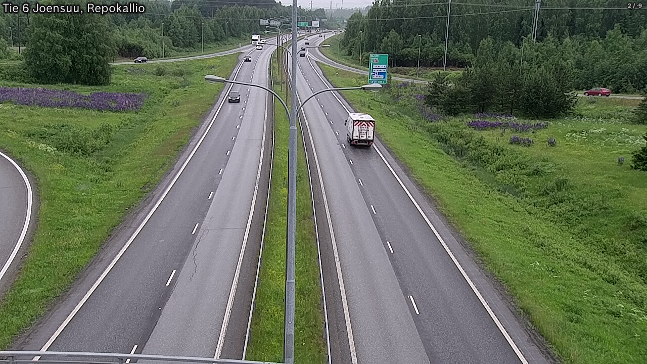 Weather Camera Image Väg 6 Joensuu, Repokallio, Joensuu, Pohjois-Karjala