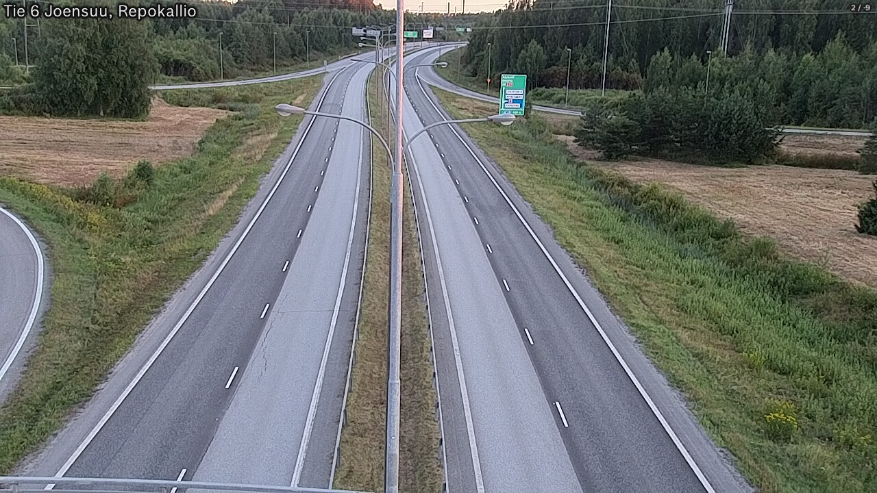 Kelikamerat Kuva Tie 6 Joensuu, Repokallio, Joensuu, Pohjois-Karjala