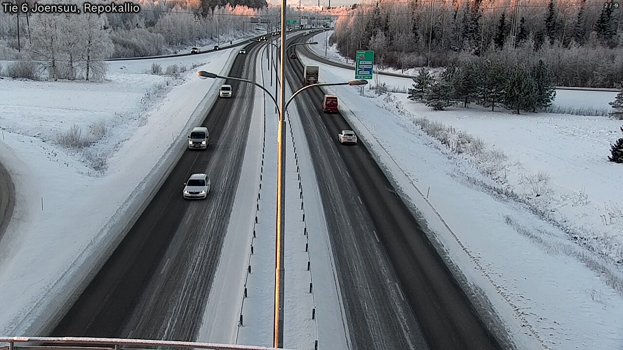 Weather Camera Image Väg 6 Joensuu, Repokallio, Joensuu, Pohjois-Karjala