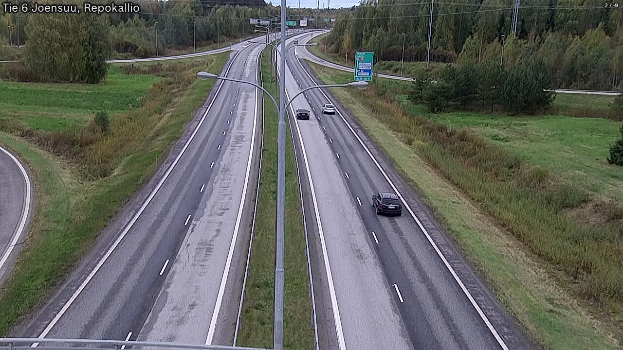 Weather Camera Image Road 6 Joensuu, Repokallio, Joensuu, Pohjois-Karjala
