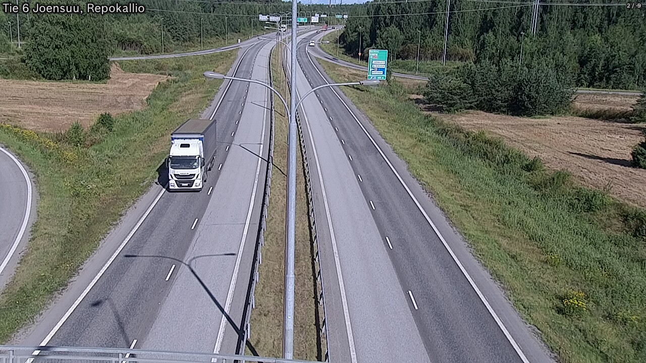 Kelikamerat Kuva Tie 6 Joensuu, Repokallio, Joensuu, Pohjois-Karjala