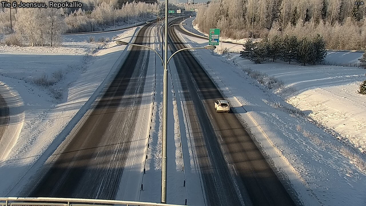 Weather Camera Image Väg 6 Joensuu, Repokallio, Joensuu, Pohjois-Karjala