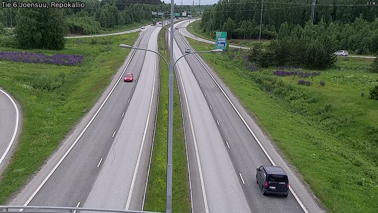 Kelikamerat Kuva Tie 6 Joensuu, Repokallio, Joensuu, Pohjois-Karjala