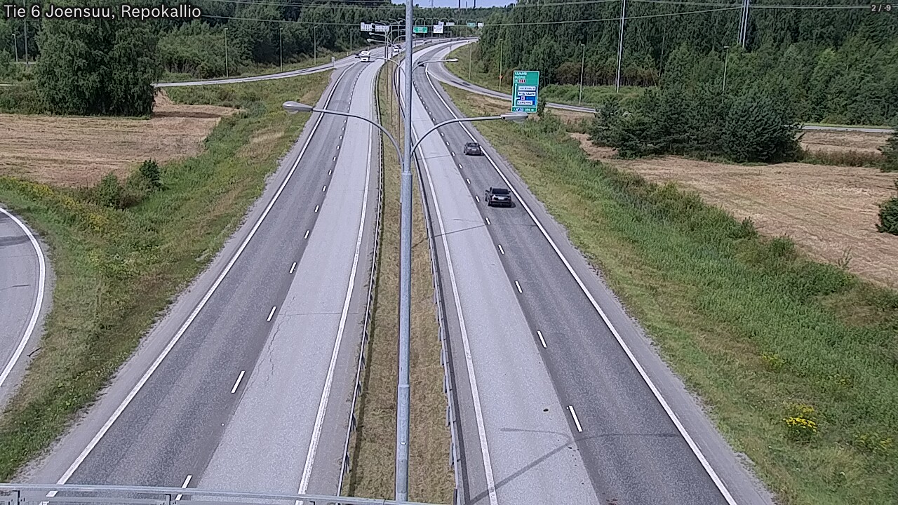 Weather Camera Image Väg 6 Joensuu, Repokallio, Joensuu, Pohjois-Karjala