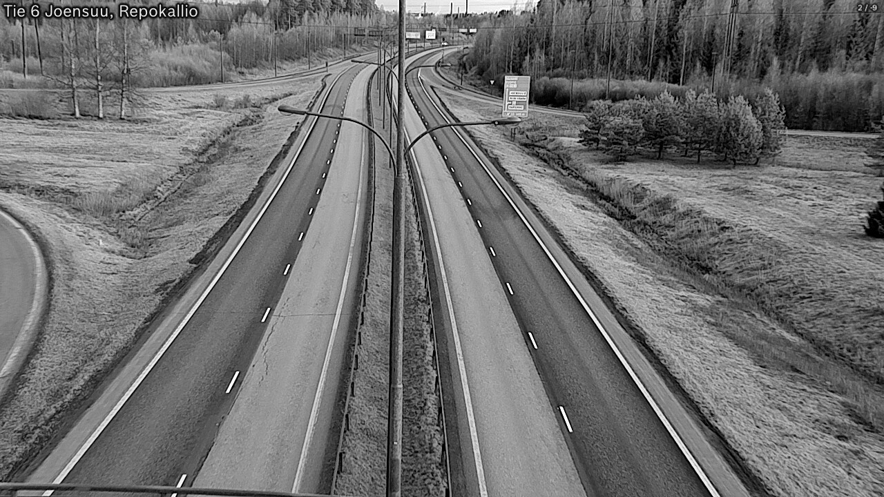 Weather Camera Image Road 6 Joensuu, Repokallio, Joensuu, Pohjois-Karjala