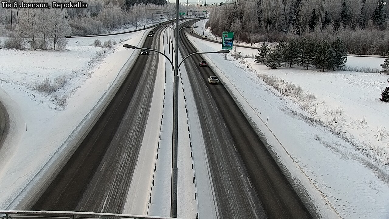 Weather Camera Image Väg 6 Joensuu, Repokallio, Joensuu, Pohjois-Karjala