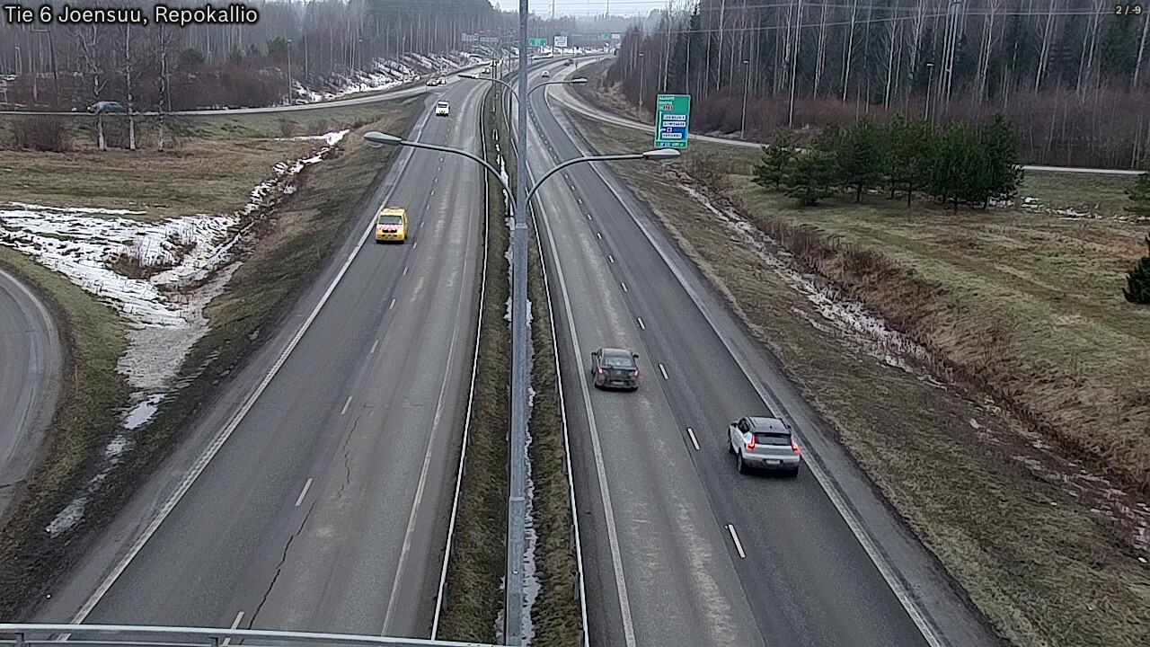 Weather Camera Image Road 6 Joensuu, Repokallio, Joensuu, Pohjois-Karjala