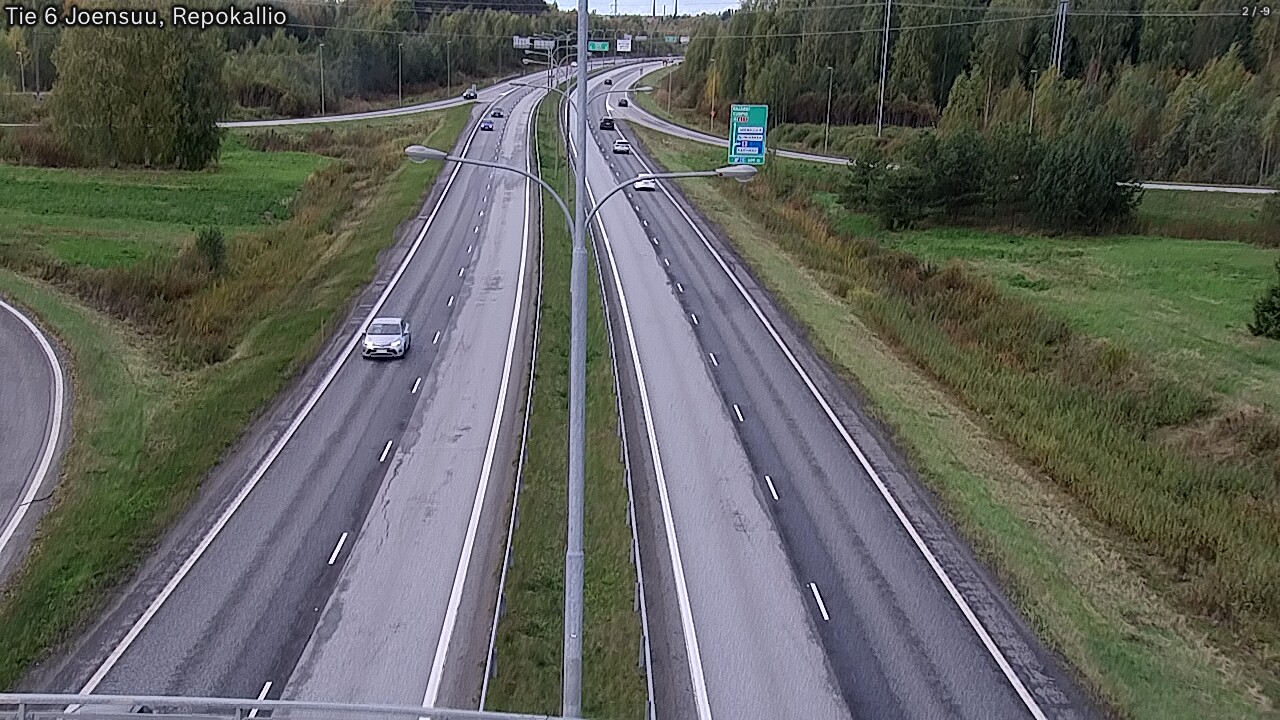Weather Camera Image Road 6 Joensuu, Repokallio, Joensuu, Pohjois-Karjala