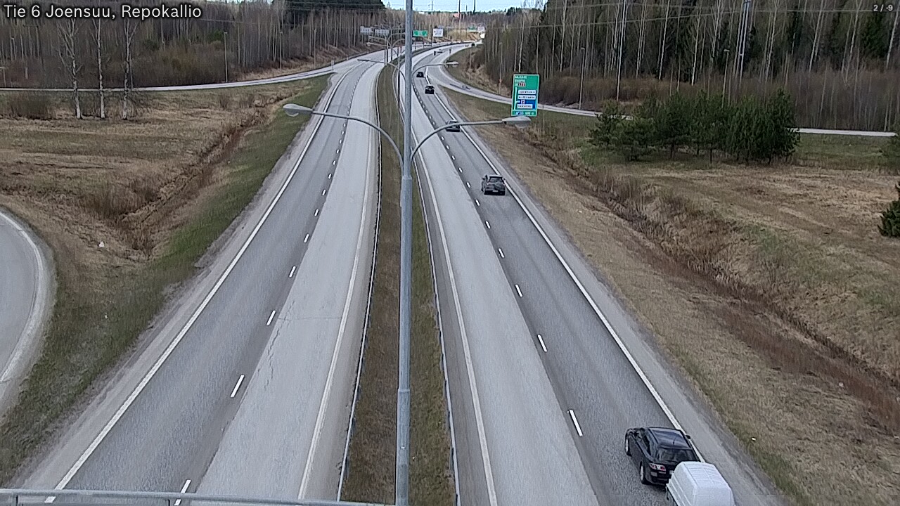 Kelikamerat Kuva Tie 6 Joensuu, Repokallio, Joensuu, Pohjois-Karjala