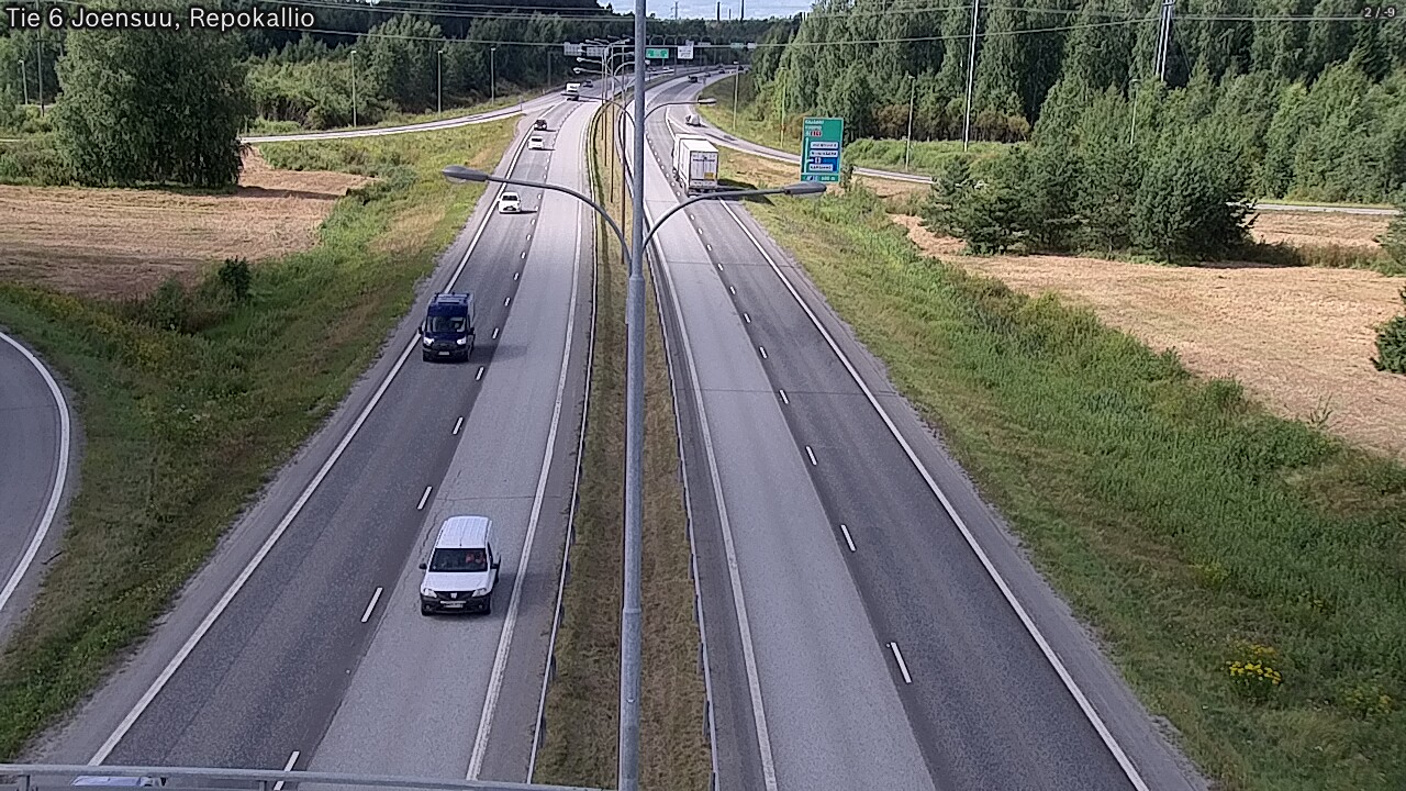 Kelikamerat Kuva Tie 6 Joensuu, Repokallio, Joensuu, Pohjois-Karjala