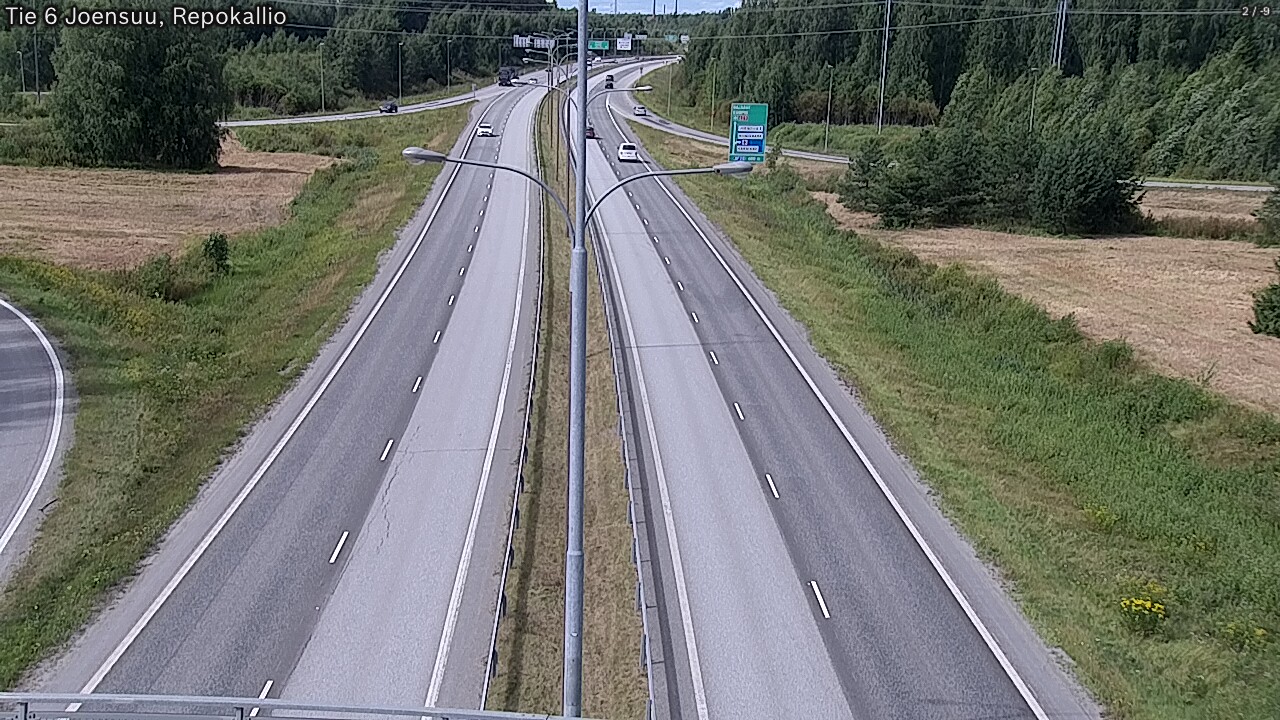 Kelikamerat Kuva Tie 6 Joensuu, Repokallio, Joensuu, Pohjois-Karjala
