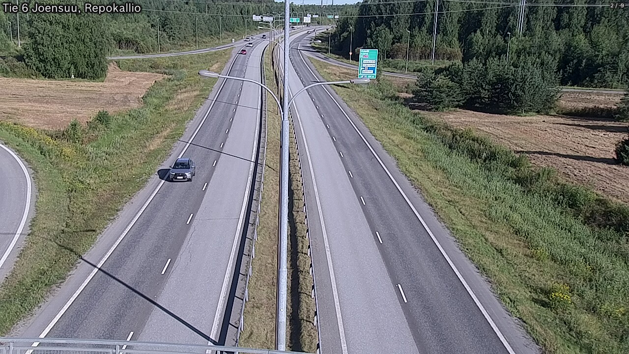 Weather Camera Image Road 6 Joensuu, Repokallio, Joensuu, Pohjois-Karjala