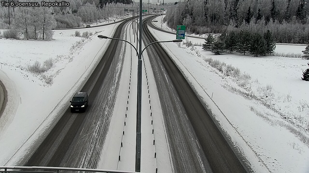 Weather Camera Image Road 6 Joensuu, Repokallio, Joensuu, Pohjois-Karjala
