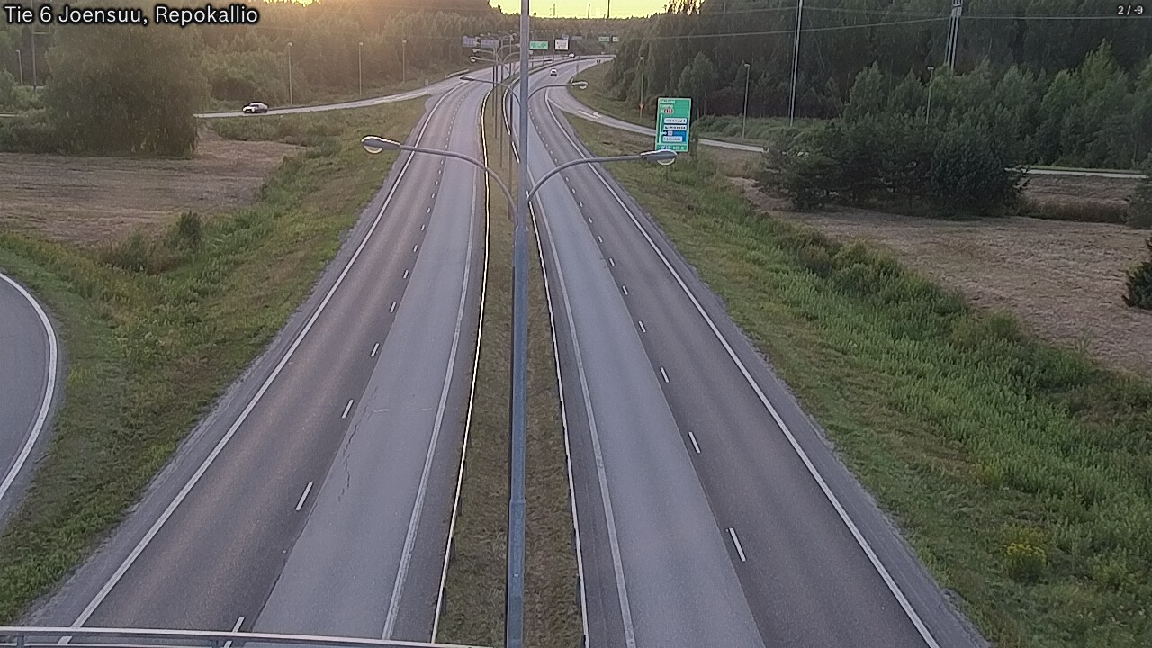 Kelikamerat Kuva Tie 6 Joensuu, Repokallio, Joensuu, Pohjois-Karjala