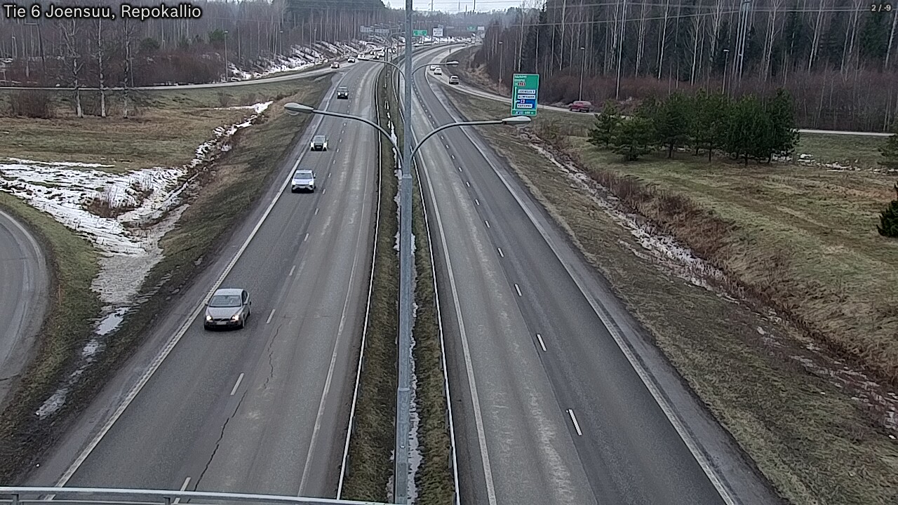 Weather Camera Image Road 6 Joensuu, Repokallio, Joensuu, Pohjois-Karjala