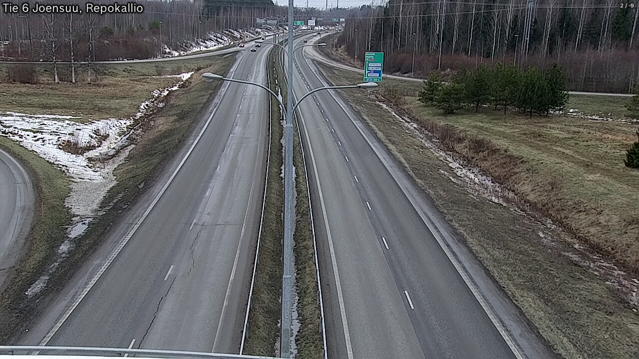 Weather Camera Image Väg 6 Joensuu, Repokallio, Joensuu, Pohjois-Karjala