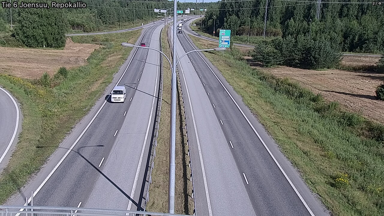 Weather Camera Image Väg 6 Joensuu, Repokallio, Joensuu, Pohjois-Karjala