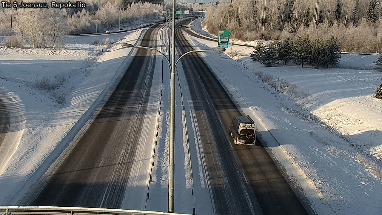 Weather Camera Image Väg 6 Joensuu, Repokallio, Joensuu, Pohjois-Karjala