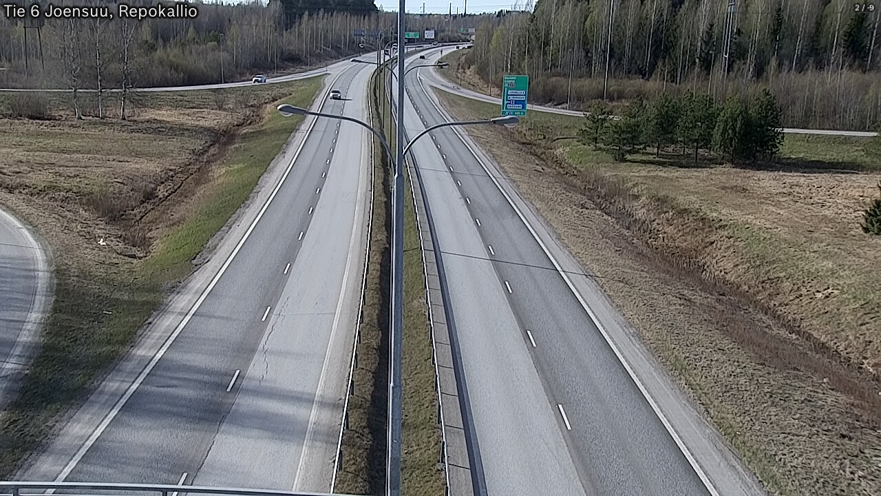Kelikamerat Kuva Tie 6 Joensuu, Repokallio, Joensuu, Pohjois-Karjala