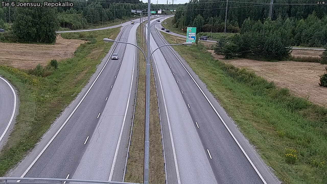 Weather Camera Image Väg 6 Joensuu, Repokallio, Joensuu, Pohjois-Karjala