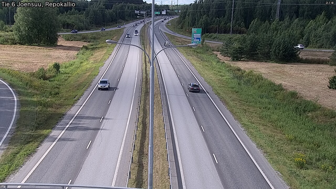 Kelikamerat Kuva Tie 6 Joensuu, Repokallio, Joensuu, Pohjois-Karjala