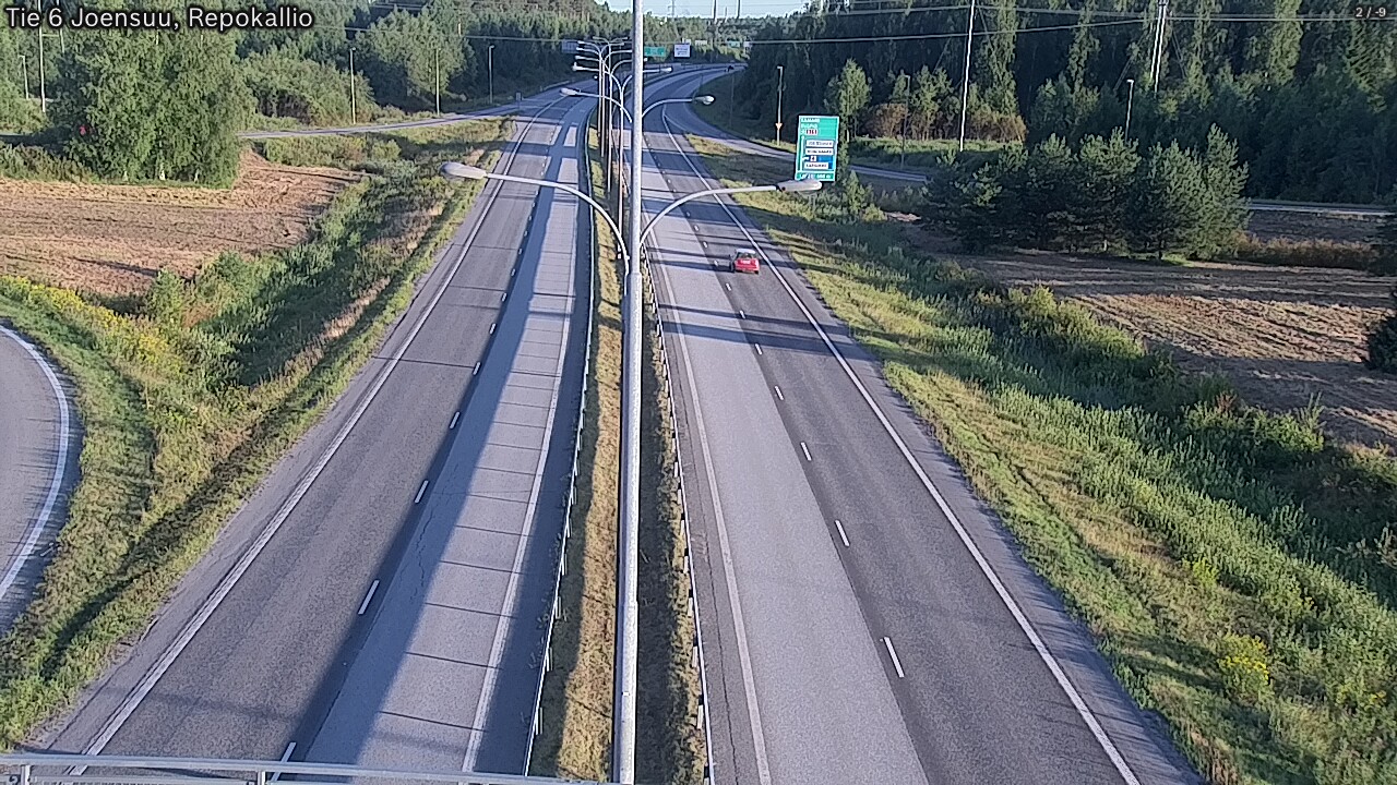 Weather Camera Image Road 6 Joensuu, Repokallio, Joensuu, Pohjois-Karjala