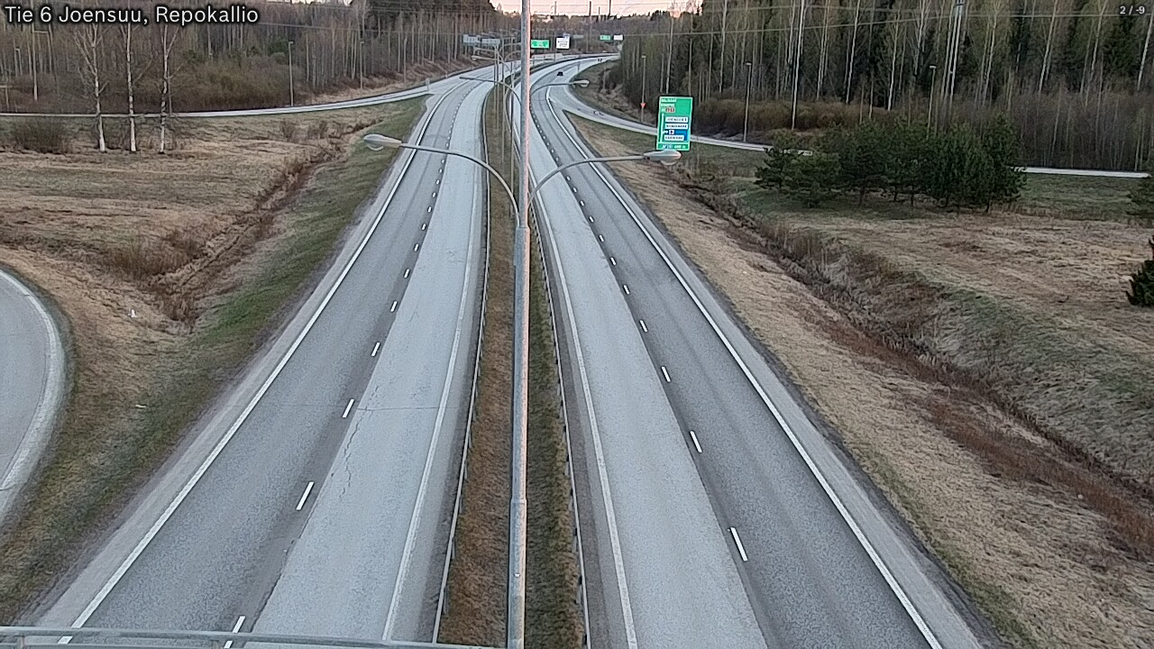 Weather Camera Image Road 6 Joensuu, Repokallio, Joensuu, Pohjois-Karjala