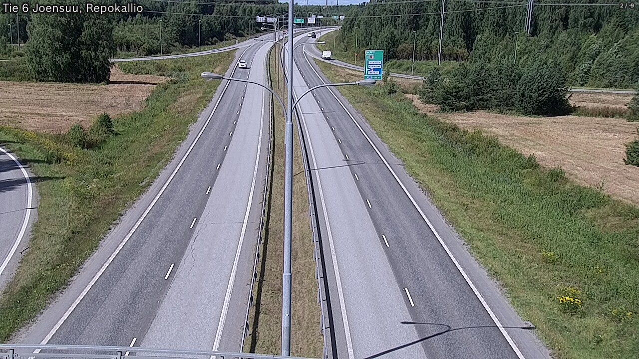 Kelikamerat Kuva Tie 6 Joensuu, Repokallio, Joensuu, Pohjois-Karjala