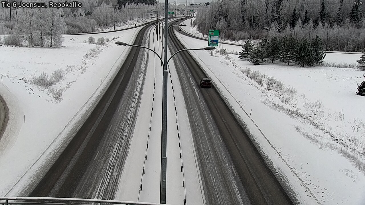 Weather Camera Image Road 6 Joensuu, Repokallio, Joensuu, Pohjois-Karjala
